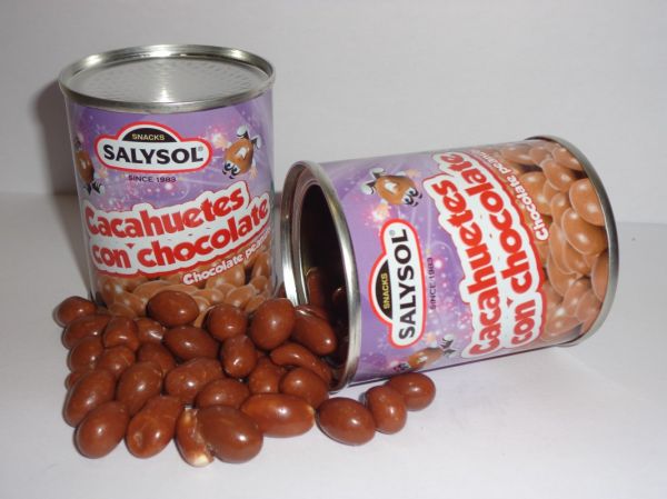 Cacahuètes enrobées au chocolat